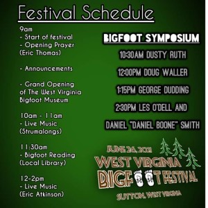 Sutton West Virginia had a Bigfoot Festival and we went!