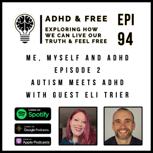 Epi 94 - Autism Meets ADHD - With Guest Eli Trier - Me, Myself & ADHD - Epi 2