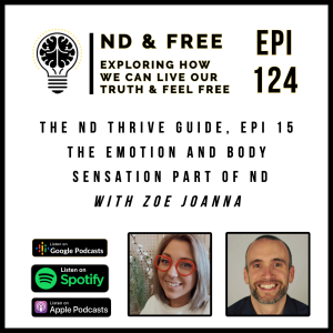 Epi 124 - The Emotion and Body Sensation Part of ND - With Zoe Joanna - The ND Thrive Guide Epi 15
