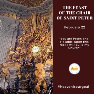 The Church of Christ rises on the firm foundation of Peter’s faith (OOR 2/22/2022)