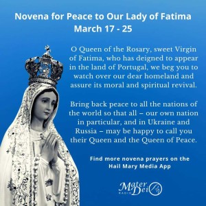 Novena to Our Lady of Fatima - Day 5 (3/23/2022)