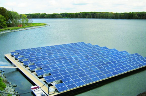 Floating Solar Panels - Reducing the dependence on Fossil Fuels and Ability to Mitigate Land Cost