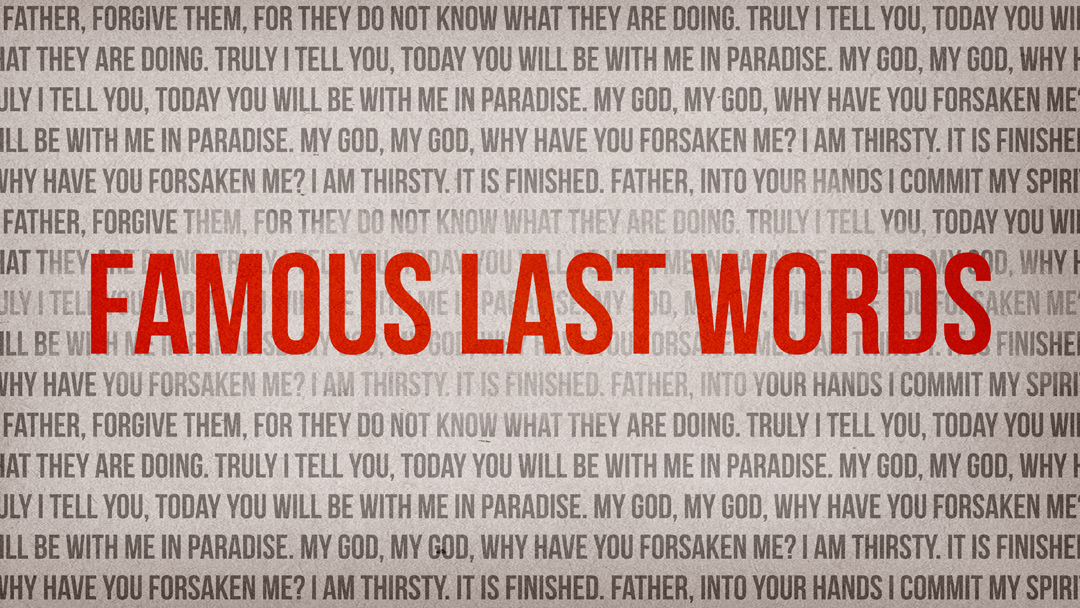 ”My God, My God” - Famous Last Words, 3/11/18