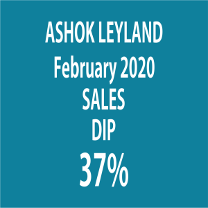 Ashok Leyland Commercial vehicle Sales Performance for the month of Feb 2020