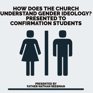 How the Church Understands Gender Ideology as presented to Confirmation Students by Father Nathan Reesman