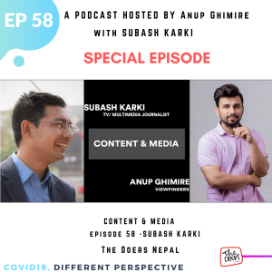 Episode 58 || Subash Karki || TV/ Multimedia Journalist || Content & Media ||