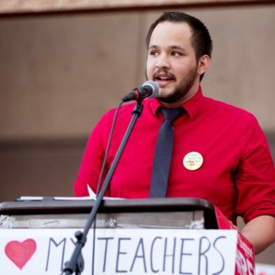 Dylan Wegela talks #RedForEd