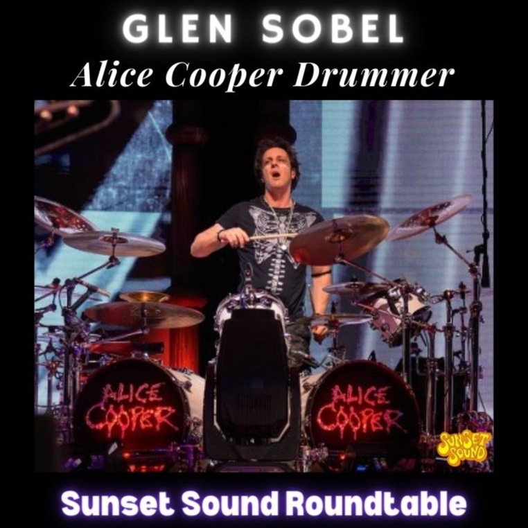 Drummer Glen Sobel : (Alice Cooper & The Hollywood Vampires)