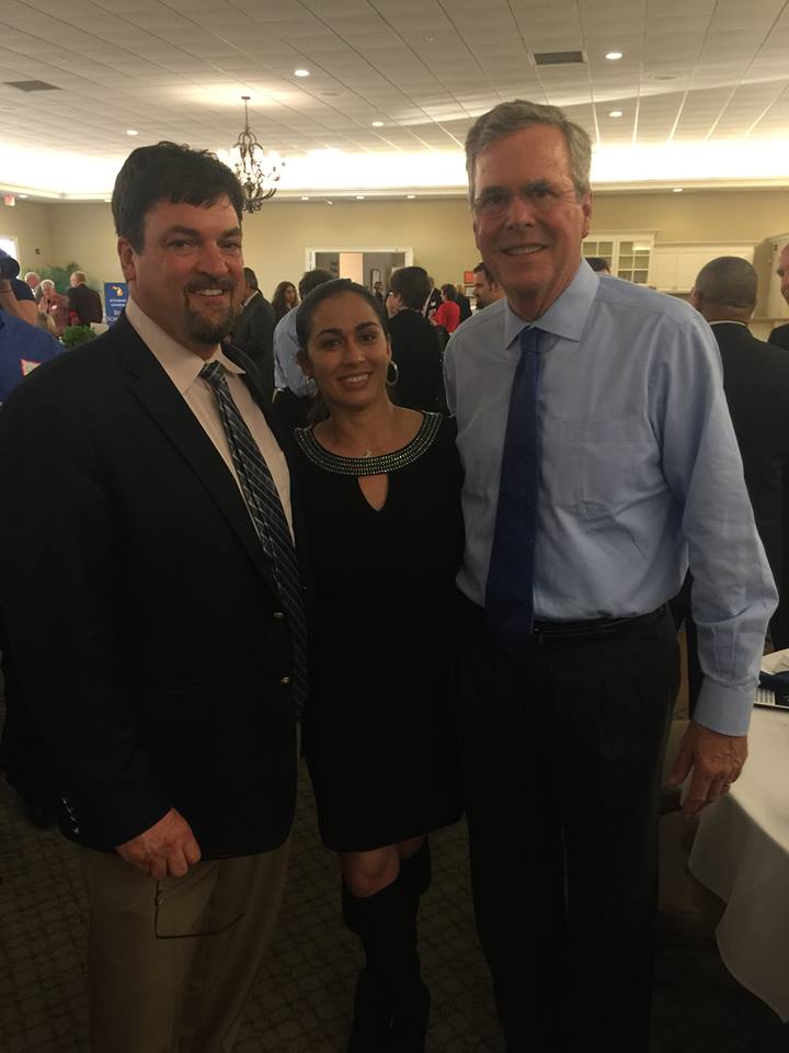 Steve and Ivey Meet Republican Presidential Candidate Jeb Bush.