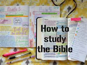 How To Study The Bible #3