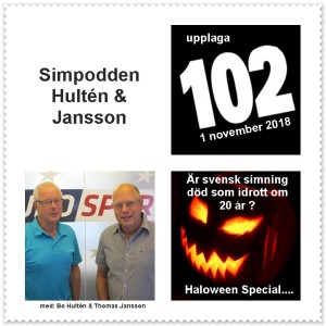 Simpodden Hultén &amp; Jansson nr 102 -  ” Är svensk simning död som idrott om 20år?”.