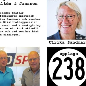 Simpodden Hulten & Jansson upplaga 238 med Ulrika Sandmark som gäst