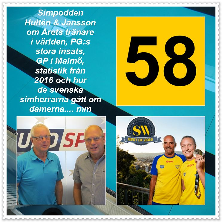 Simpodden Hultén & Jansson nr 58 - smyger igång poddåret 2017 med bl.a att konstatera att de svenska herrarna har gått om damerna.