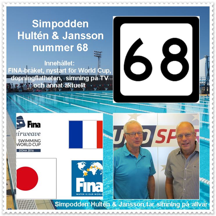 Simpodden Hultén & Jansson nr 68 - om nya World Cup, FINA-bråket, dopningskygglappar och annat
