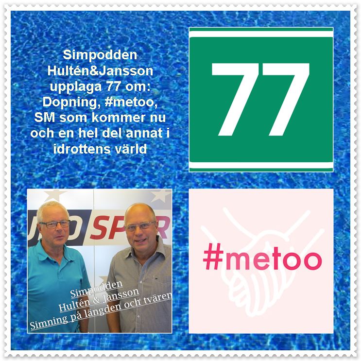 Simpodden Hultén & Jansson nr 77 - om det där med #metoo, hur dopade är svenska idrottsmän och en blick framåt mot SM.