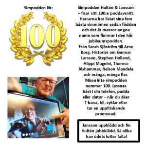 Simpodden Hultén & Jansson nr 100 - Jubelpodden med massor av sim-minnen från Hultén & Jansson