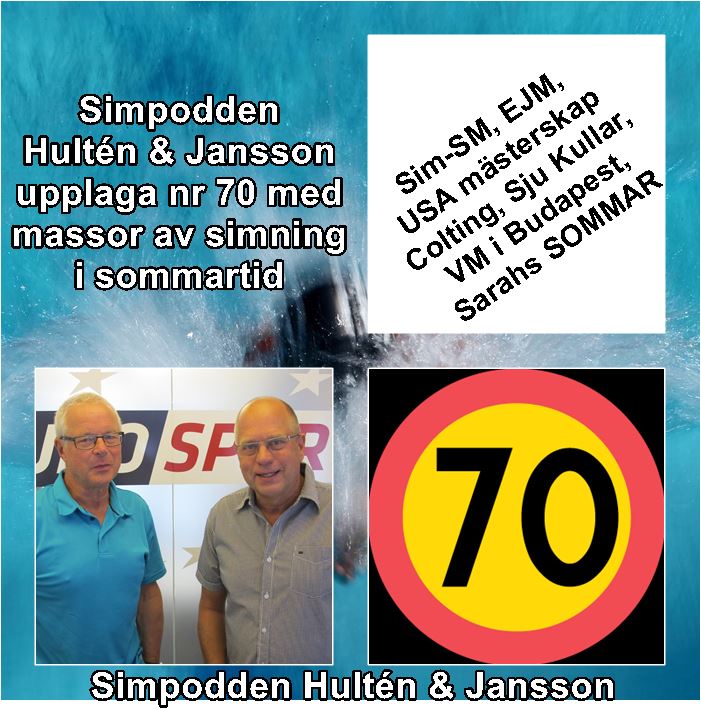 Simpodden Hultén & Jansson nr 70 - med mycket simning i sommartid