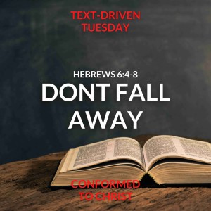 Don’t Fall Away — Hebrews 6:4-8: Text-Driven Tuesday