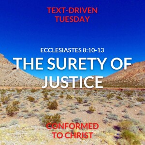 The Surety of Justice — Ecclesiastes 8:10-13: Text-Driven Tuesday