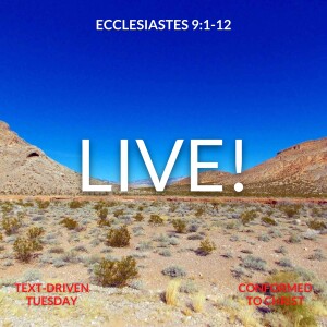 Live!  Ecclesiastes 9:1-12 — Text-Driven Tuesday