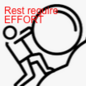 Rest requires Effort 2 of 3