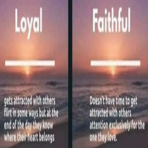 Loyal, Faithful or both and...Which are you?