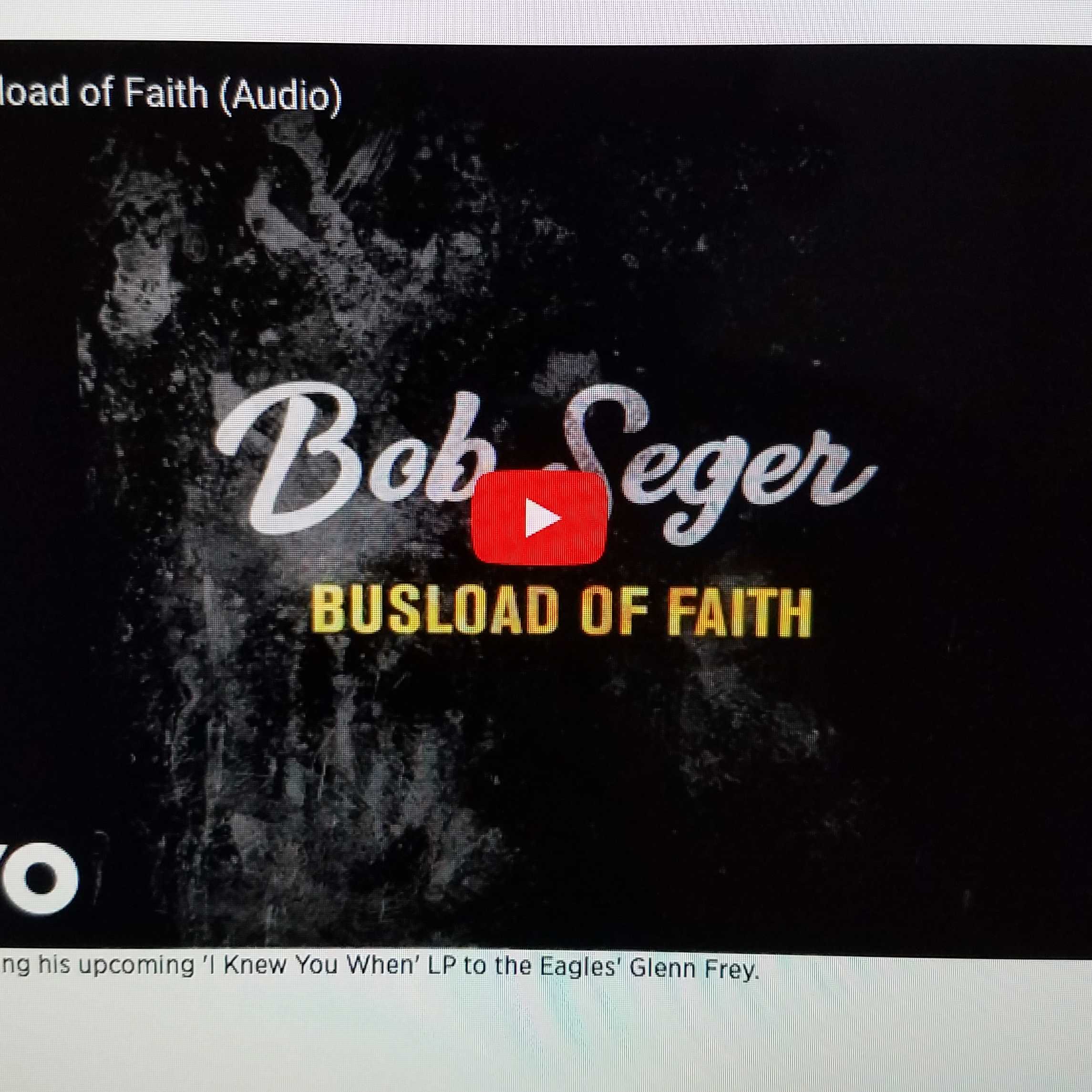 GET YOUR MUSIC NERD ON NEWS Oct 14, 2017: NEW BOB SEGER SONG BUSLOAD OF FAITH