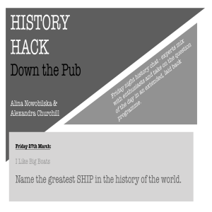 #7 History Hack: Down the Pub