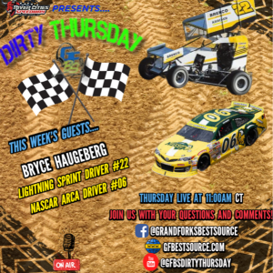 RCS DIRTY THURSDAY - With Lightning Sprint/NASCAR Arca Driver, Bryce Haugeberg