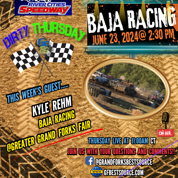 RCS Dirty Thursday - with Kyle Rehm & Parker Obregon for Baja Racing this Sunday at Greater Grand Forks Fair
