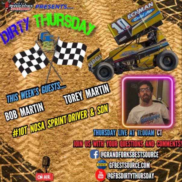 RCS DIRTY THURSDAY – with NOSA Sprint 10T, Bob Martin & Crew Chief, Torey Martin
