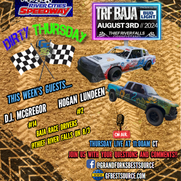 RCS Dirty Thursday - "TRF BAJA Racing & RCS Hall of Fame Inductees" with BAJA Drivers #14, D.J. McGregor & #2 Hogan Lundeen and Guest Host, MW Mod Driver #B0, Jory Berg