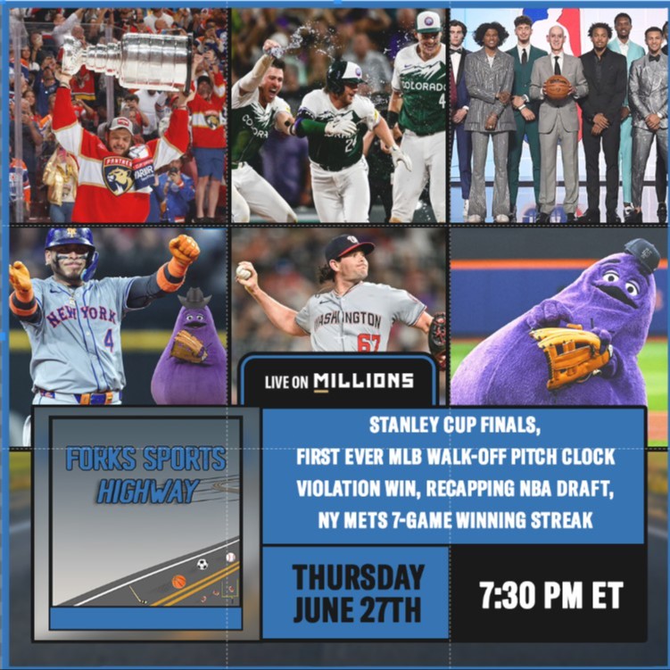 Forks Sports Highway - FL Panthers Win Stanley Cup; NBA Draft; No 8 Pick Dillingham to Wolves; First Father-Son NBA Duo