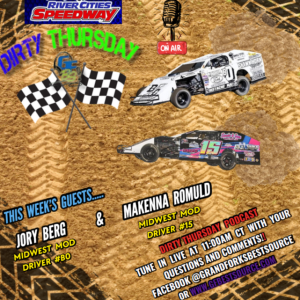 RCS DIRTY THURSDAY - with Midwest Mod Drivers #BO, Jory Berg & #15, MaKenna Romuld