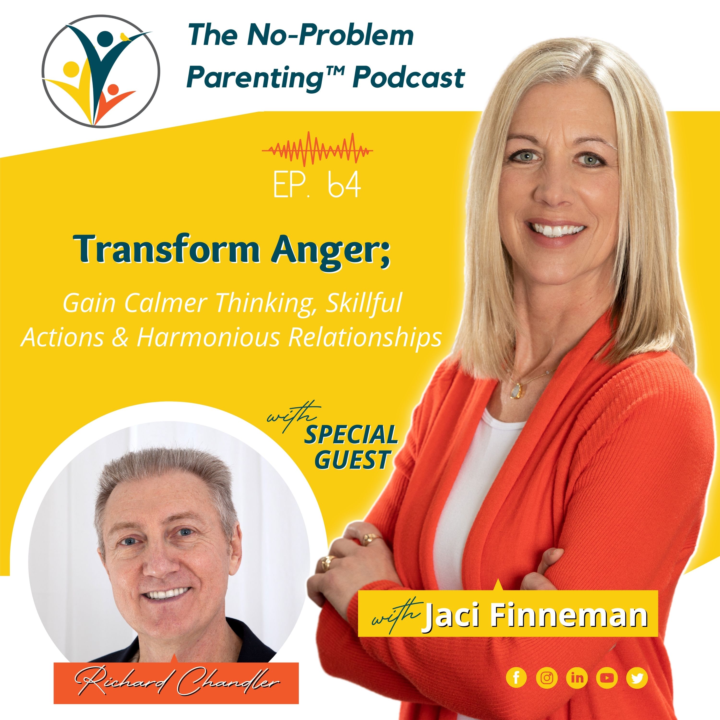 EP. 64 Transform Anger; Gain Calmer Thinking, Skillful Actions & Harmonious Relationships with Special Guest Richard Chandler