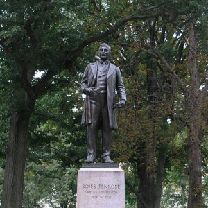 Boies Penrose & A Statue Outside the Capitol