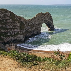 114 Crashing waves at Durdle Door