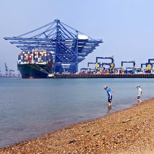 Seaside brutalism - at the Port of Felixstowe