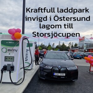 Ny laddpark invigd lagom till Storsjöcupen.