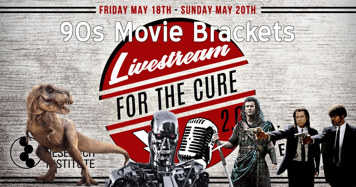 Livestream for the Cure 2.0 - 90s Movie Brackets w/ Shane of Now That I'm Older
