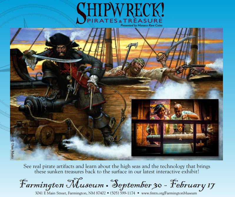Bart Wilsey, Farmington Museum: Shipwreck: Pirates &amp; Treasure