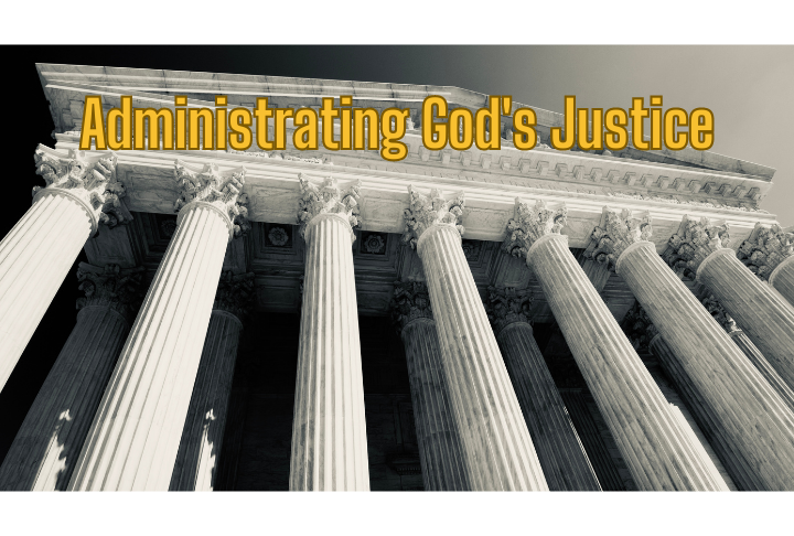 Administrating God’s Justice podcast episode image.