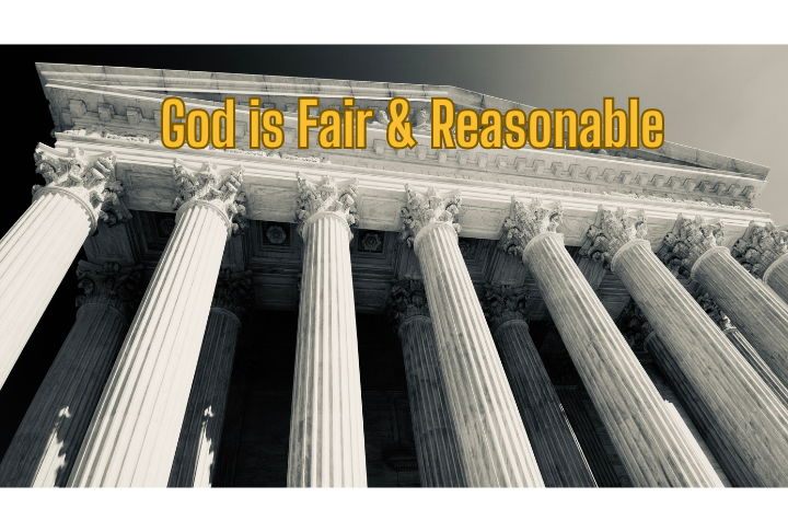 God is Fair & Reasonable podcast episode image.