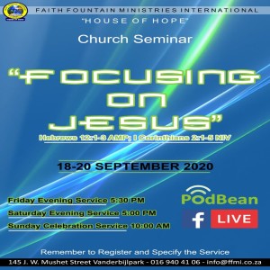 Focusing on Jesus - Church Seminar Day 2
