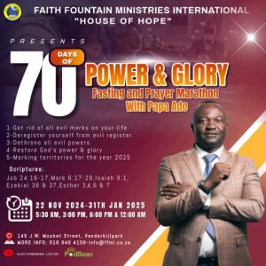 70 days of Power & Glory Day 22 | Holy Ghost Fire Night