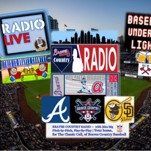 braves vs padres play by play from braves country radio