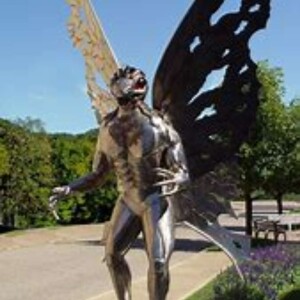 Mothman in 2023 with Host Mark Eddy