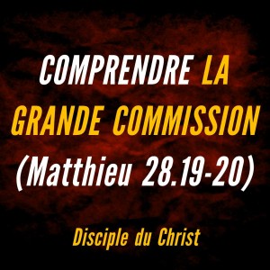 LA GRANDE COMMISSION (Partie 8)