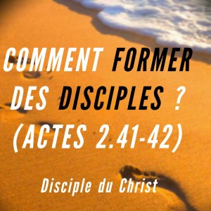COMMENT FORMER DES DISCIPLES (partie 2)