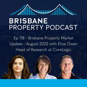 Ep 118 - Brisbane Property Market Update - August 2022 with Eliza Owen Head of Research at CoreLogic